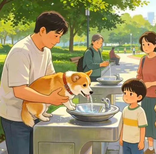 宠物狗直饮公共饮水台刷屏：成都、重庆、深圳接连上演，城市文明该如何安放？